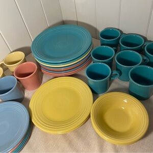 Vintage Fiesta fiesta ware dinner lunch dessert plates mugs REQUEST A BUNDLE